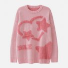Star Love Embroidery Sweater
