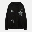 Star Patch Zipped Hoodie