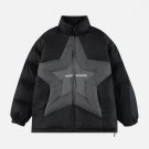 Star Patchwork Gradient Winter Coat