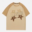 Star Print Colour Blocking Tee