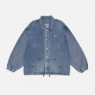 Lucky Number Embroidered Denim Jacket