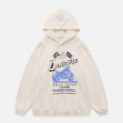 Model Letter Print Hoodie