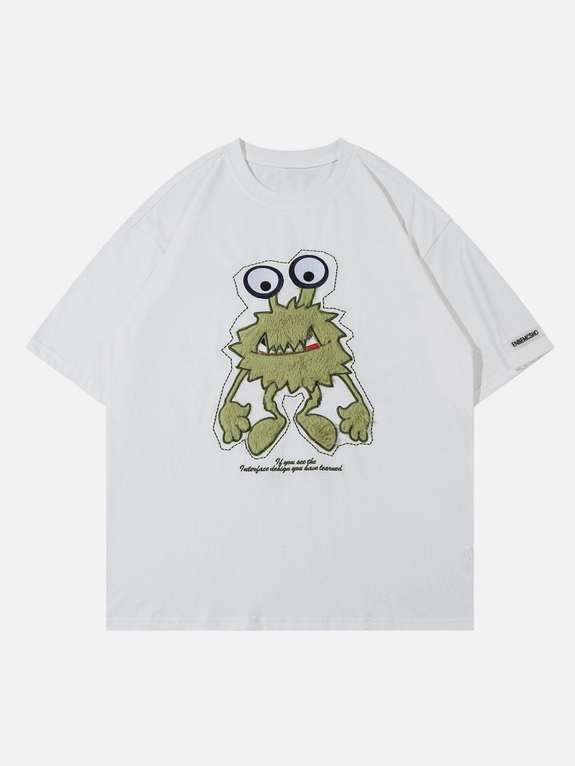 Monster Embroidery Print Tee