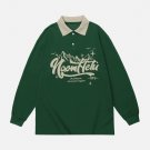Mountain Peak Print Sweatshirt