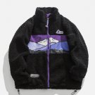 Mountains Patchwork Sherpa Coat