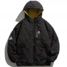 Multi-pocket Stitched Hood Winter Coat