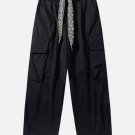 Multi-Pocket Straight Cargo Pants