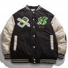 Letters Stitching Winter Coat