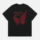 Linear Butterfly Print Tee