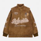 Locomotives Embroidered Labels Winter Coat