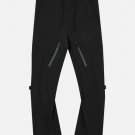 Long Zip Up Drawstring Pants