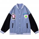 Love Magic Wand Foam Printing Varsity Jacket