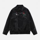 Rose Embroidery Brooch Jacket
