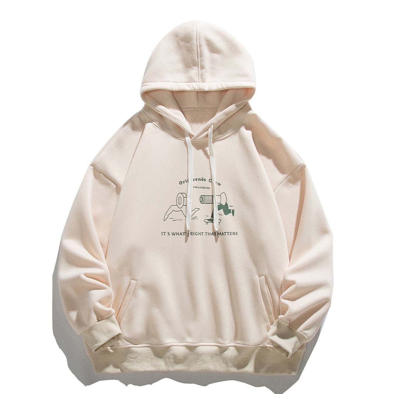 Screw and Nut Print Hoodie
