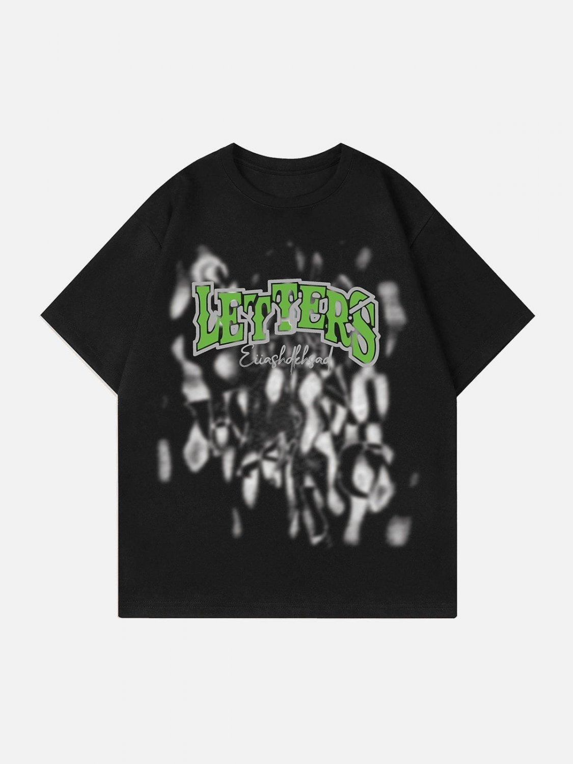 Shadow Letter Printing Tee
