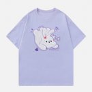 Plush Rabbit Embroidery Tee