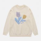 Plush Flowers Sweater