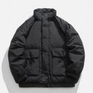 Pocket Solid Color Winter Coat
