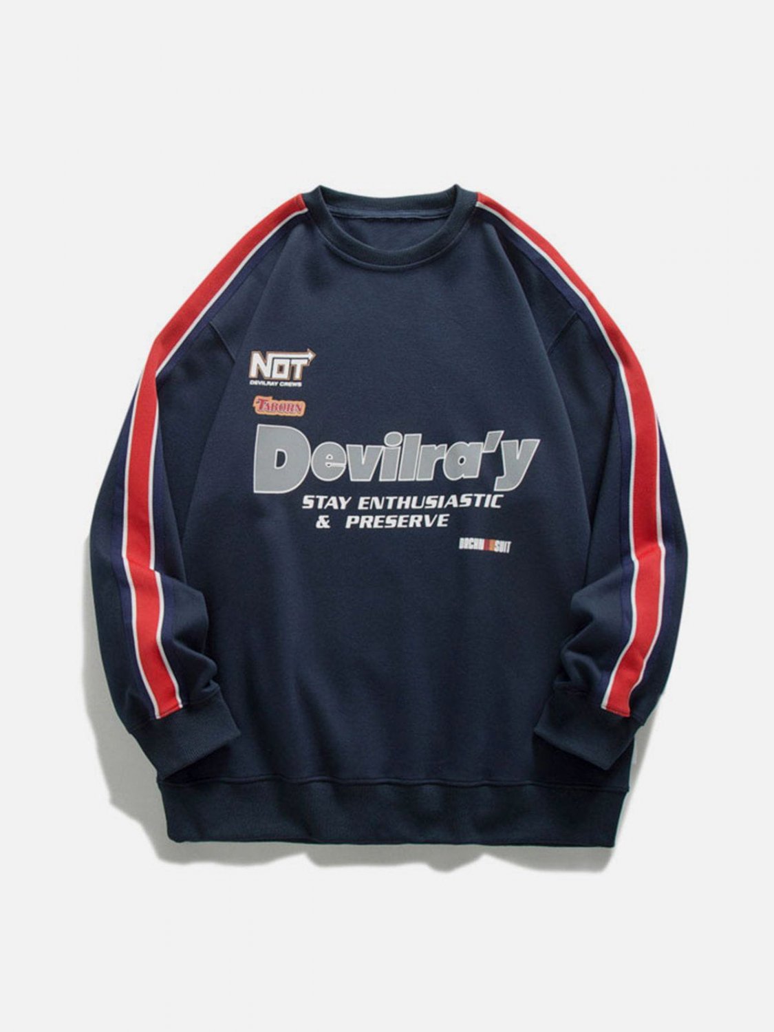 Print Patchwork Sweatshirt
