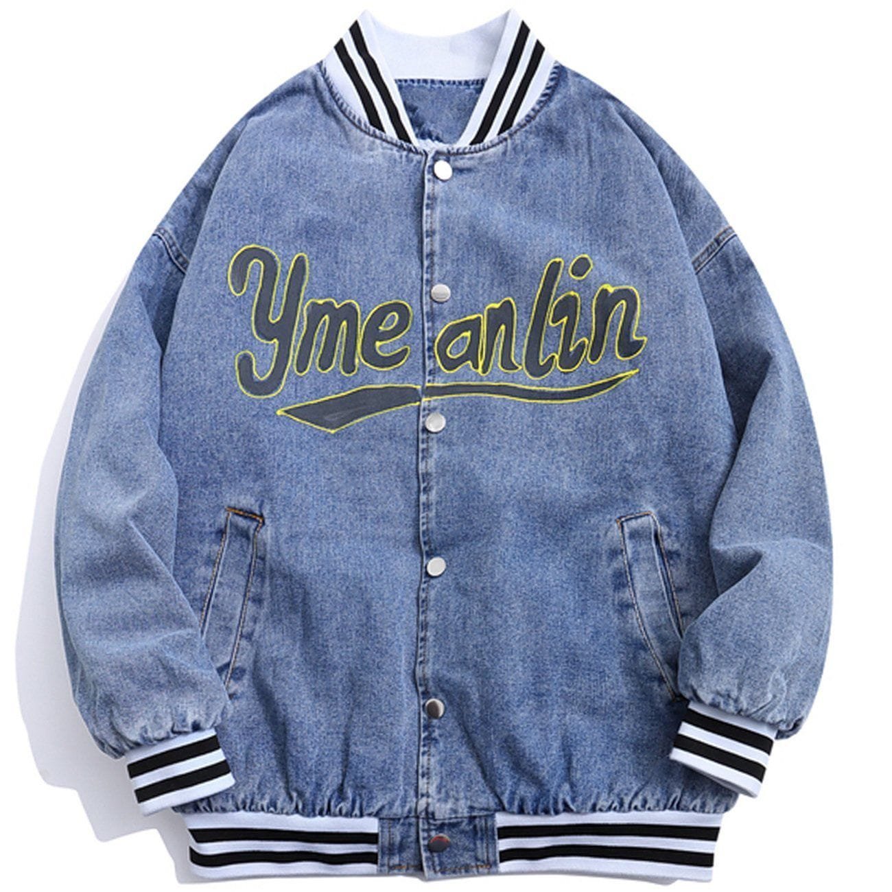 Printed Letters Winter Coat