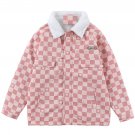 Pure Color Lattice Stars Winter Coat