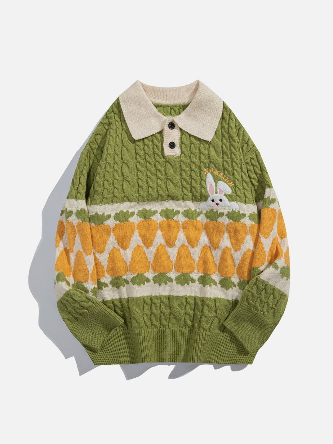 Radish Rabbit Jacquard Sweater