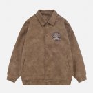 Raw Edge Embroidery Suede Jackets