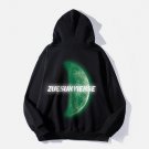 Reflective Moon Print Hoodie