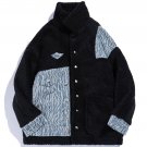 Patchwork Embroidery Sherpa Winter Coat