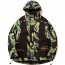 Patchwork Fake Vest Solution Print Coat