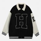 Patchwork Large Letters Print Jacket