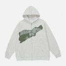 Patchwork Letter Print Hoodie
