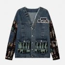 Patchwork Print Denim Jacket