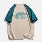Patchwork Sleeve Sheep Print Tee