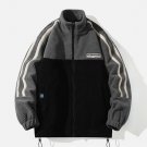 Patchwork Strips Sherpa Winter Coat