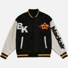 Pentagram Skull Embroidered Varsity Jacket