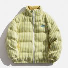 Plaid Labeling Winter Coat