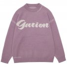 Letter Print Knit Sweater