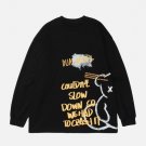Letter Bear Graphic Sweatshirt