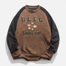 Letter BLEG Print Sweatshirt