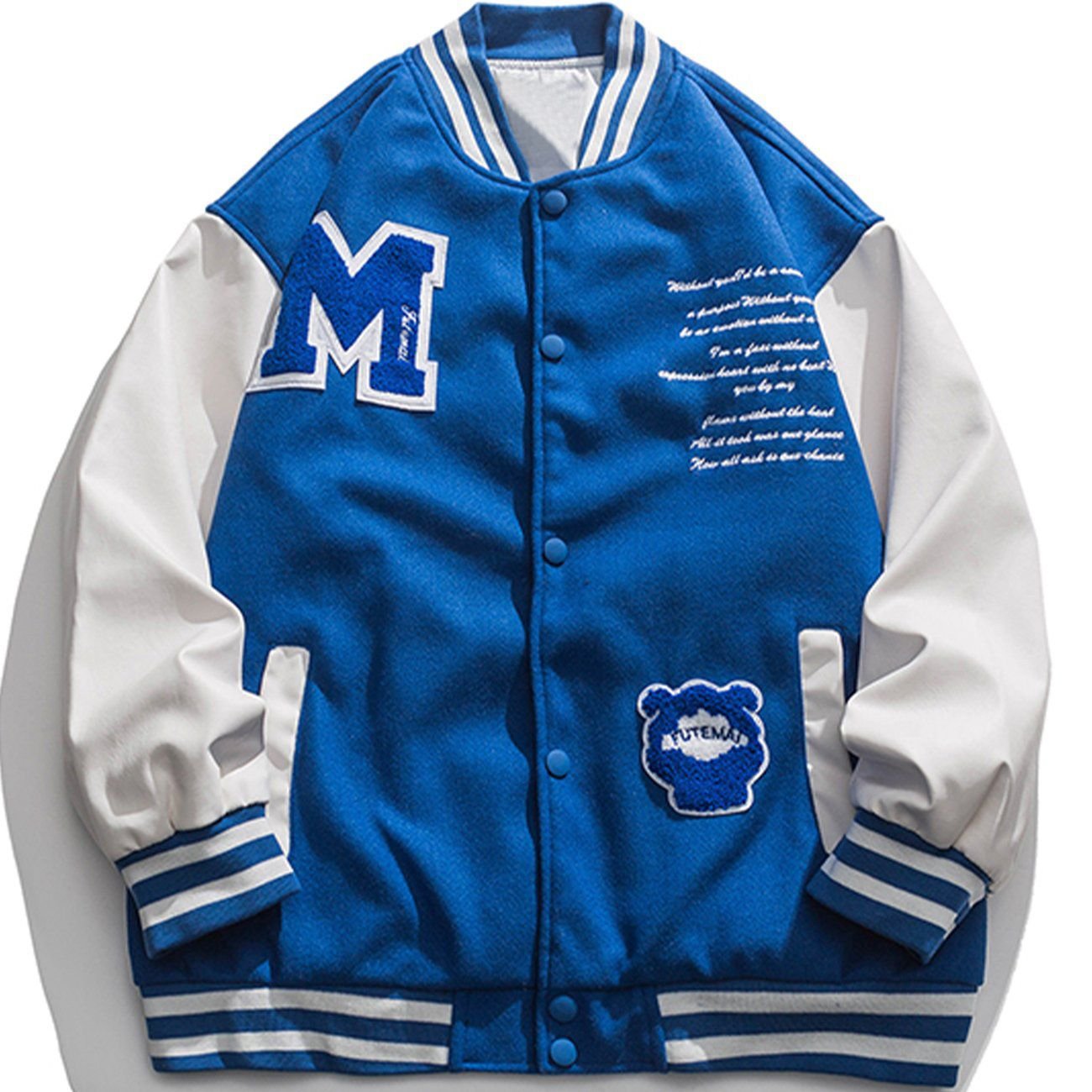 Letter M Embroidered Angel Jacket