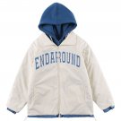 Letter Patch Fake Two Winter Coat