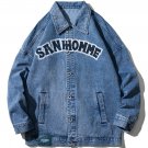Letter Print Denim Jacket