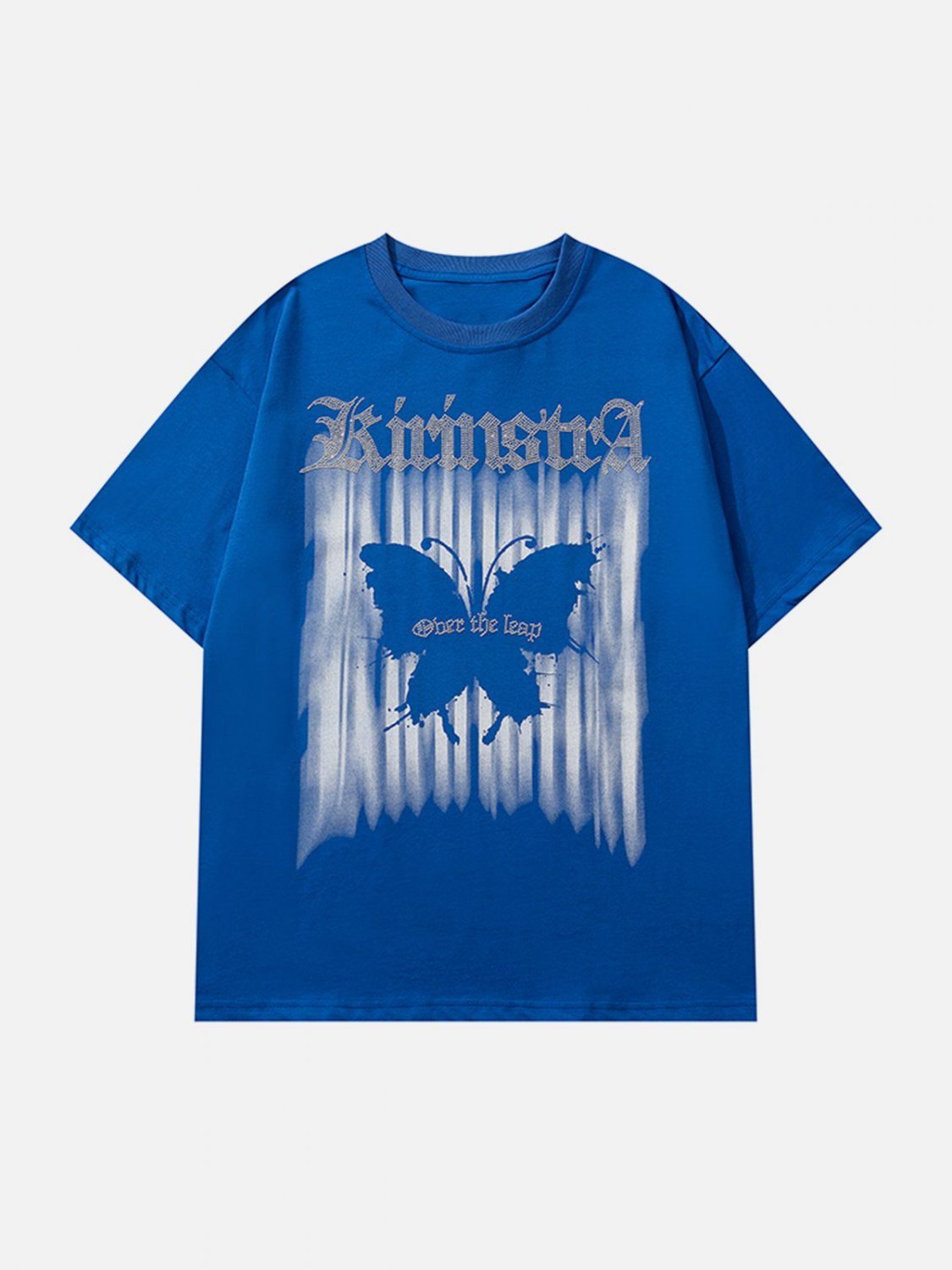 Hotfix Rhinestones Butterfly Shadow Tee