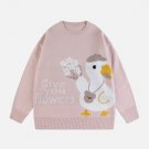 Jacquard Cartoon Duck Sweater