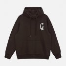 G Gothic Letter Print Hoodie