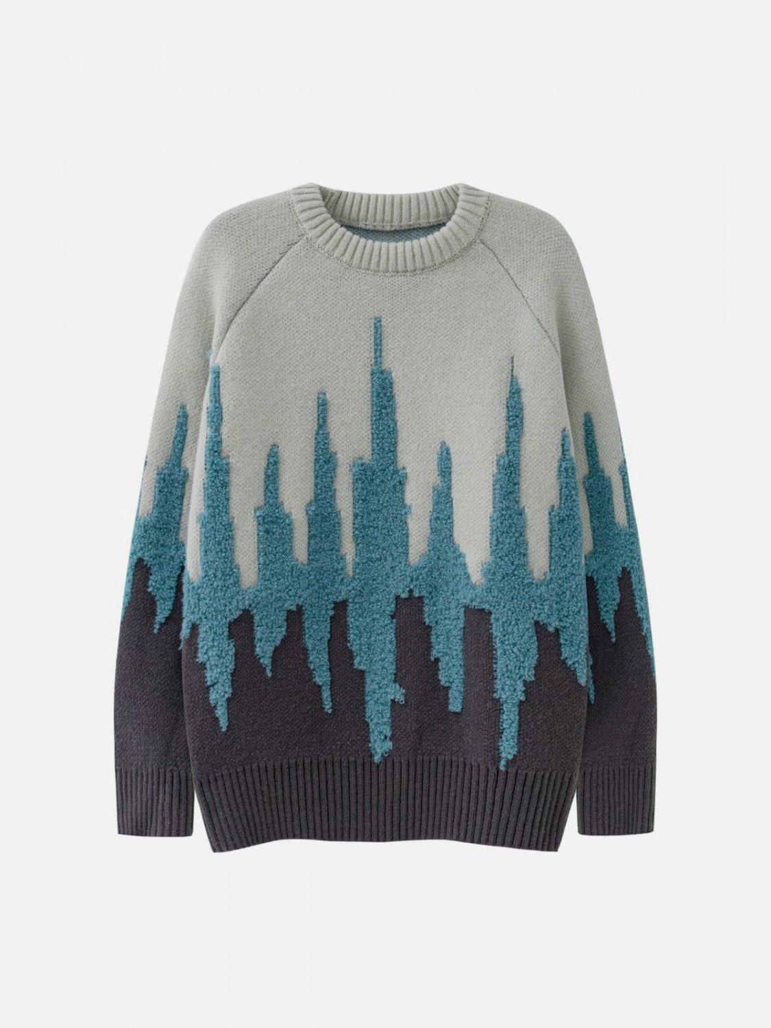 Gradient Patchwork Sweater
