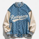 Grid Letter Varsity Jacket