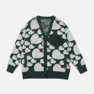 Heart Jacquard Cardigan