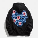 Heart Letter Print Hoodie